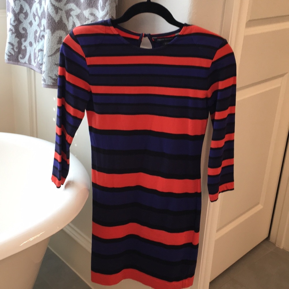 French connection striped dress size 6